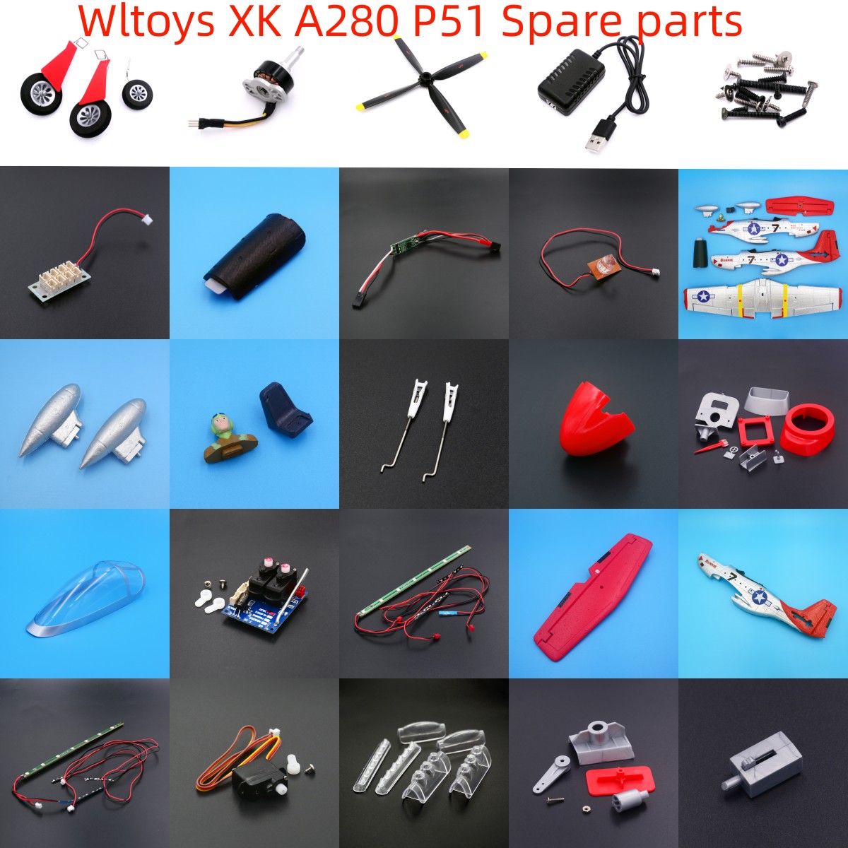 Wltoys XK A280 P51 RC Aircraft - Drone Racing Flag 评论和价格