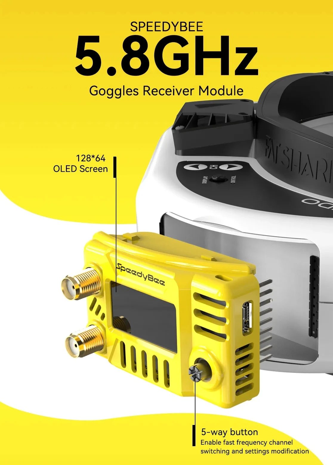 SpeedyBee FPV Goggles Module 5 - Drone Racing Gate 评论和价格