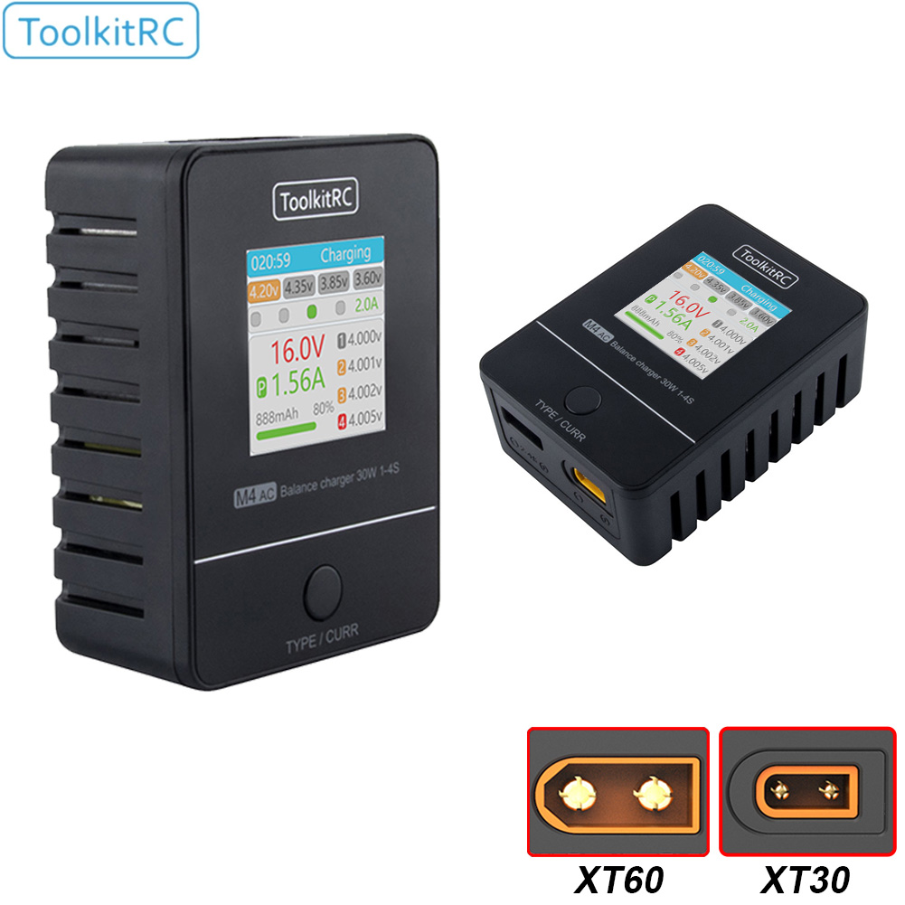ToolkitRC M4AC 30W LiPO LiFE L - Drone Racing Charger 评论和价格