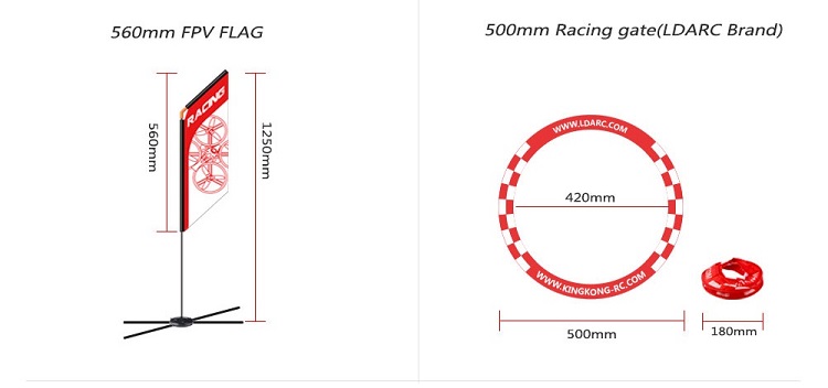 560mm FPV Racer Flag Drone Qua - Drone Racing Flag 评论和价格