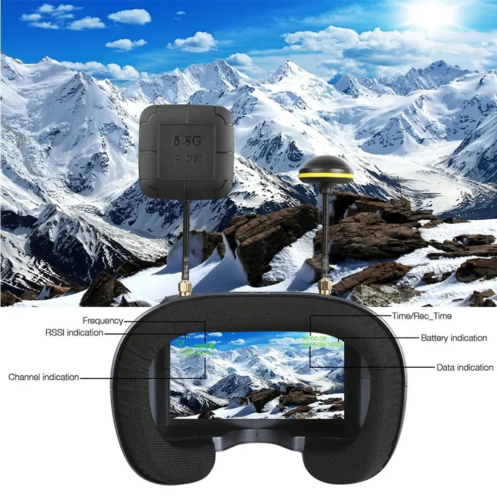 DP 5.8G FPV Goggles LS-008D 4. - Drone Racing Goggles 评论和价格