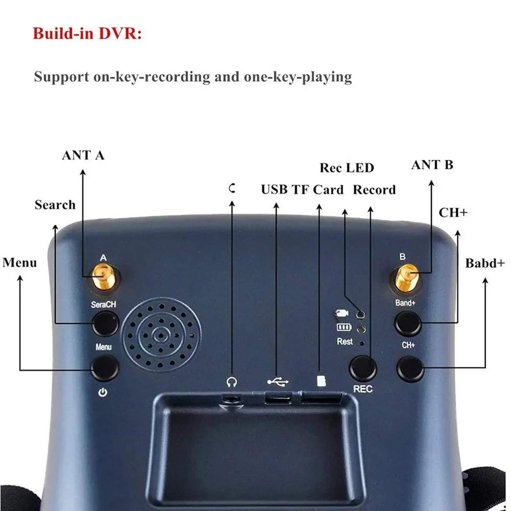 DP 5.8G FPV Goggles LS-008D 4. - Drone Racing Goggles 评论和价格