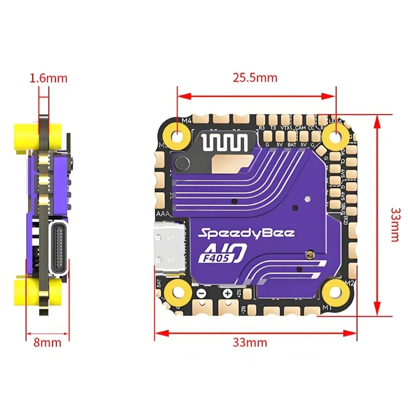 SpeedyBee F405 AIO Flight Cont - Drone Racing Esc 评论和价格