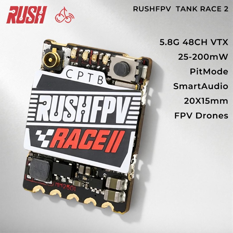 RushFPV 5.8GHz FPV VTX 48CH 25 - Drone Racing Vtx 评论和价格