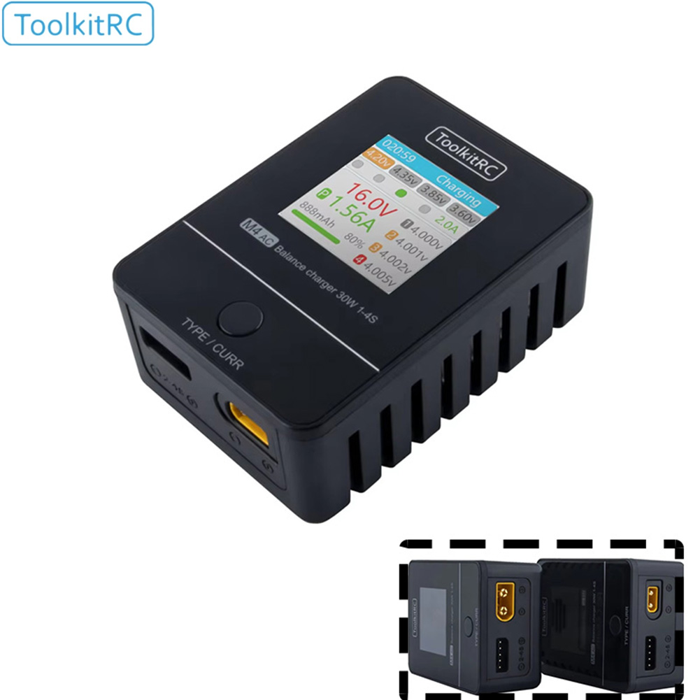 ToolkitRC M4AC 30W Compact AC  - Drone Racing Charger 评论和价格