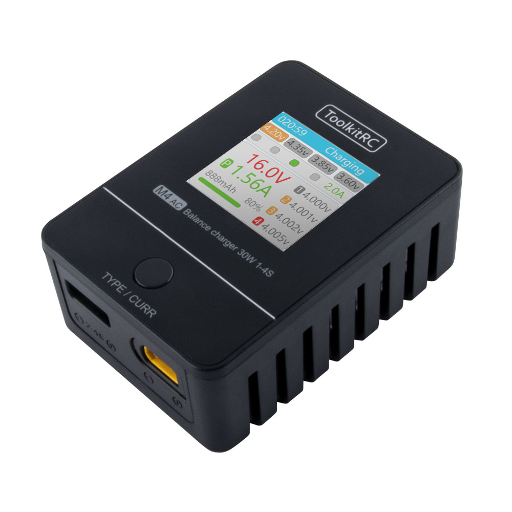 ToolkitRC M4AC 30W Compact AC  - Drone Racing Charger 评论和价格